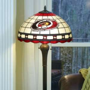 CAROLINA HURRICANES Team Logo 61 Tall STAINED GLASS FLOOR LAMP (w/ 10 