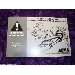   ADMA Implemant Drivelines OEM OEM Owners Manual ADMA Implemant Books