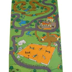    Horse Riding Ranch Playmat (59.1 x 39.4inches) Toys & Games