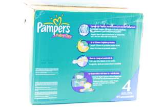 PAMPERS BABY DRY SIZE 4 DIAPERS ECONOMY PACK PLUS 192 COUNT