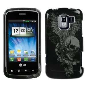  LG LS700 (Optimus Slider) Skull Wing Phone Case Protector 