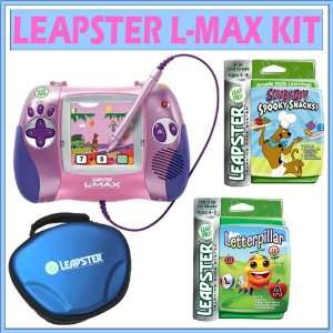  Leapfrog Leapster L Max Pink w/ Deluxe Game Kit Toys 