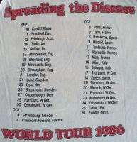   Vintage Concert SHIRT 80s TOUR T RARE ORIGINAL 1986 European Dates