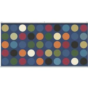 Big Dots   Navy Minute Mural Wall Covering: Kitchen 