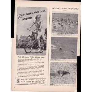   Trades of America Light Weight Bike 1939 Original Vintage Advertisment