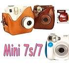 Leather Bag case cover for Fuji Instax Mini Polaroid Camera Mini 7s 