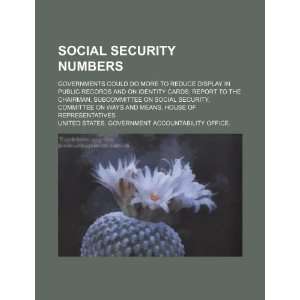  Social security numbers governments could do more to 