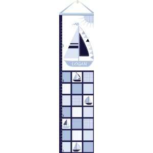  Sailboat Growth Chart 3 color schemes Baby
