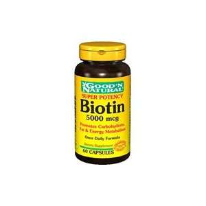 Biotin 5,000 mcg   Promotes Carbohydrate, Fat & Energy Metabolism, 60 