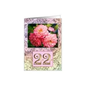    Old fashioned roses card for a 22 year old Card Toys & Games