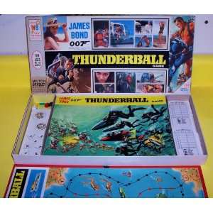   VINTAGE 1965 JAMES BOND 007 THUNDERBALL BOARD GAME COLLECTIBLE TOY