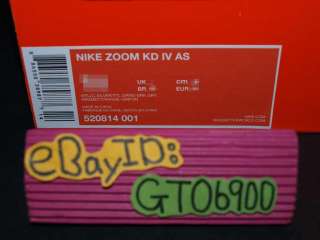 Nike Zoom KD IV AS Kevin Durant Galaxy Big Bang All Star US9~12 