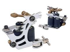 Premium chrome tattoo machine by Afterlife Customs. Very smooth 