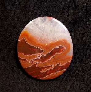 HS Dryhead Agate Designer Cabochon Pink & Red WoW  
