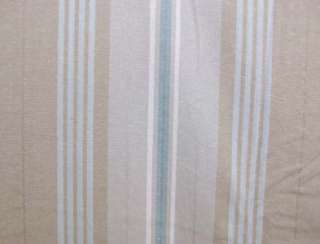  classic fabric shower curtain Grommets Tan Beige Aqua NIP  