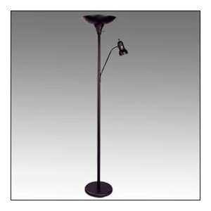  Torchiere and Reading Floor Lamp   Black: Home Improvement