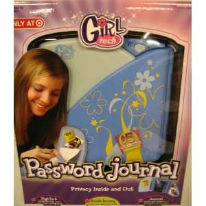  Girl Tech Password Journal Blue & Yellow Toys & Games