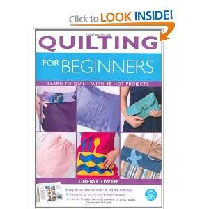  Quilting for Beginners (9781904760535) Cheryl Owen Books