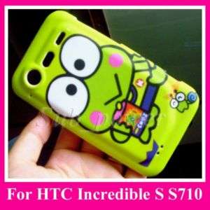 Green Frog hard Case cover for HTC Incredible S S710e  