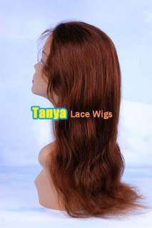   Wig 100% Indian Remy Human Hair Natural Straight lace wigs HOT  