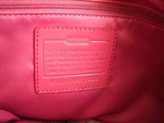 COACH Signature Stitch Nylon Tote Handbag Purse 17668  