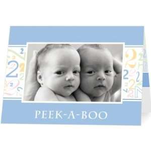    Twins Birth Announcements   Peek A Boo Duo: Blue By Shd2: Baby