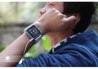   Leather Strap Watch Brand wrist brand for iPod nano 6 bracelet  