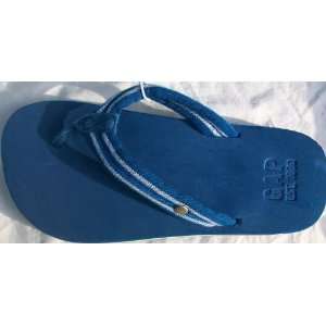  Men Boy Size Medium 11, Blue, Summer Beach Flip Flops 