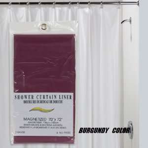  Vinyl Shower Curtain Liner BURGUNDY ,  