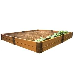 Frame It All RVG 1B Composite Wood Grain Timber Raised Garden, 8 Foot 