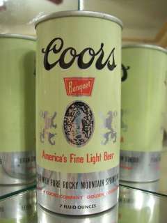 COORS 7 OZ OLD FLAT TOP BEER CAN 240 2  