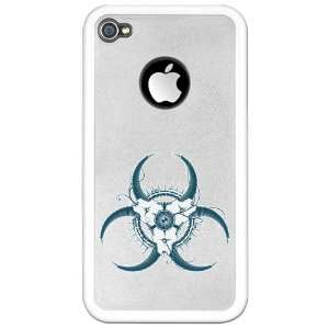  iPhone 4 Clear Case White Biohazard Symbol: Everything 