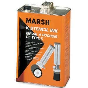  Marsh Gallon of Black Stencil Ink