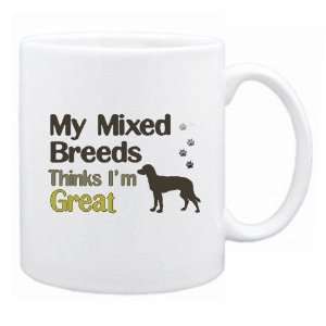 New  My Mixed Breeds , Thinks I Am Great  Mug Dog 