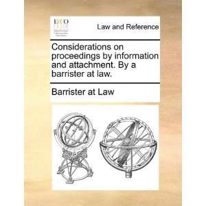   . By a barrister at law. (9781170532423) Barrister at Law Books