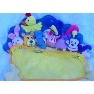   Bath Toys and Accessory Holder Netting with Plush Animals Toys