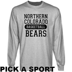 Northern Colorado Bears Ash Custom Sport Long Sleeve T shirt  :  