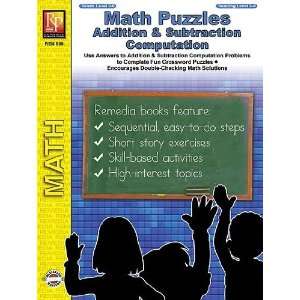  Math Puzzles Addition & Subtraction Computation, Grades 3 