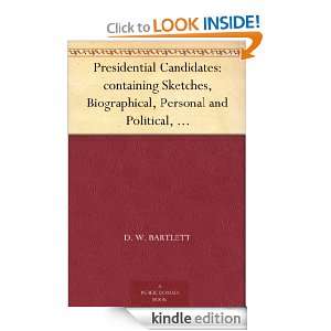 Candidates containing Sketches, Biographical, Personal and Political 