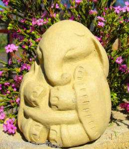 Meditating BUDDHA ELEPHANT Stone Zen Garden Cement Wisdom Statue Yard 