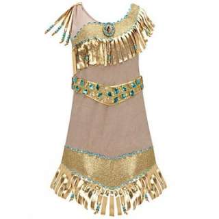 Pocahontas Costume  Indian Dress Up with Shoes Jewelery 