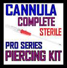 pro sterile cannula piercing kit navel belly button location united