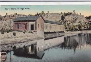 Power Plant Billings Montana old 1900s view postcard  