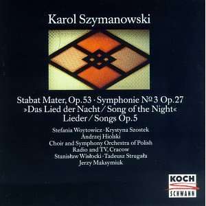   Mater / Song of the Night Symphony Szymanowski, Maksymiuk Music