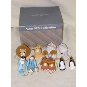 Vintage Avon Noahs Ark Christmas Tree Ornament Collection   Set Of 10 