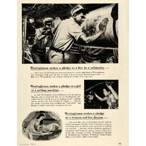   Electric Submarine WWII   Original Print Ad