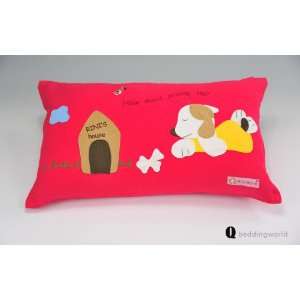   Work Kids Pillow 1 Piece Rectangle Small Size(red): Home & Kitchen