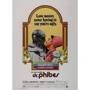  1977 Abominable Dr Phibes 1971 Movie Poster Print 