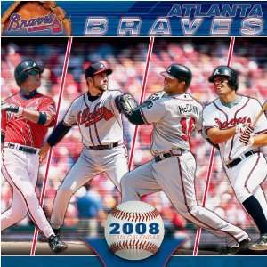  Atlanta Braves 12 x 12 2008 MLB Wall Calendar Sports 