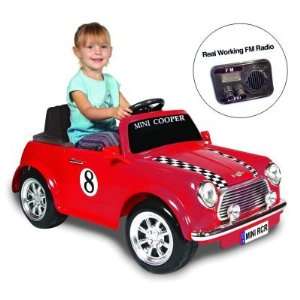   Products Battery Powered Racing Mini Cooper   Red: Toys & Games